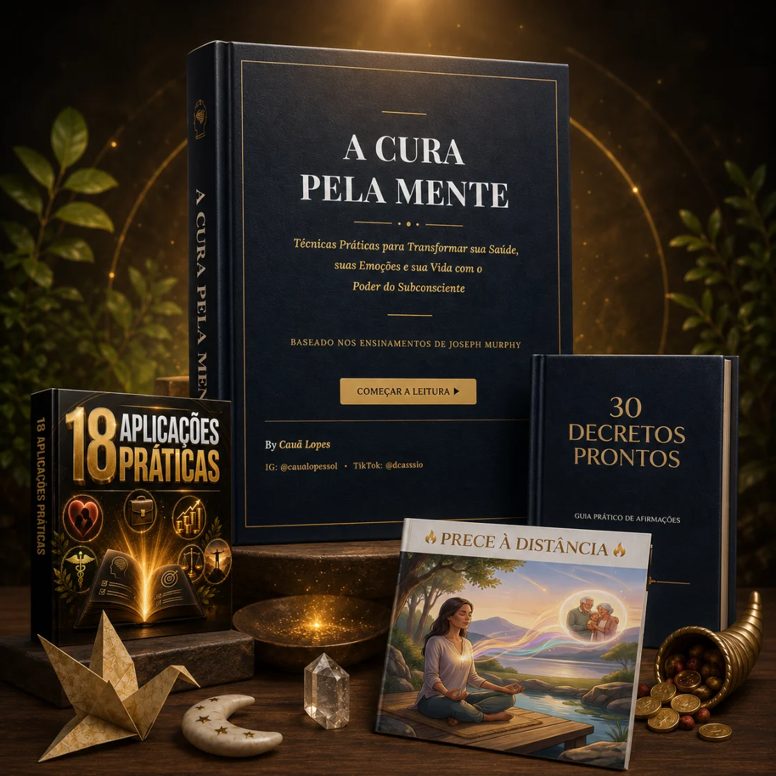 Pacote completo A Cura Pela Mente com os bônus